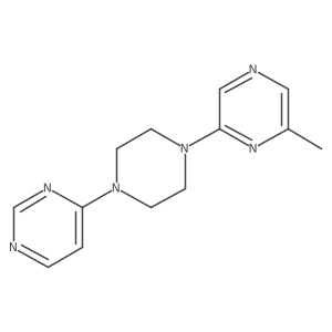 2-Methyl-6-[4-(pyrimidin-4-yl)piperazin-1-yl]pyrazine结构式