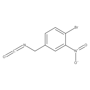1-Bromo-4-(isocyanatomethyl)-2-nitrobenzene结构式
