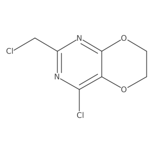 4-chloro-2-(chloromethyl)-6H,7H-[1,4]dioxino[2,3-d]pyrimidine结构式