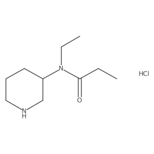 N-ethyl-N-[(3R)-piperidin-3-yl]propanamide hydrochloride结构式