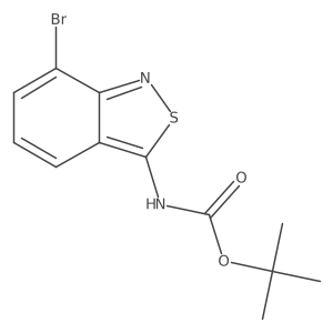 tert-butyl N-(7-bromo-2,1-benzothiazol-3-yl)carbamate结构式