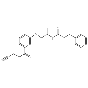 Prop-2-yn-1-yl 3-(2-{[(benzyloxy)carbonyl]amino}propoxy)benzoate结构式