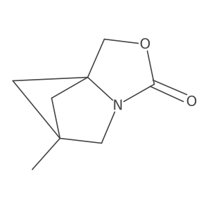7-Methyl-3-oxa-5-azatricyclo[5.1.1.0,1,5]nonan-4-one结构式