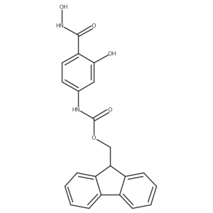 (9H-fluoren-9-yl)methyl N-[3-hydroxy-4-(hydroxycarbamoyl)phenyl]carbamate Structure