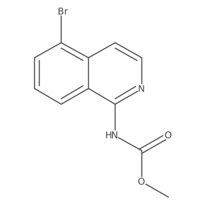 methyl N-(5-bromo-1-isoquinolyl)carbamate结构式