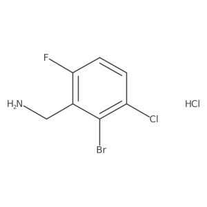 1-(2-Bromo-3-chloro-6-fluorophenyl)methanamine hydrochloride结构式