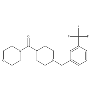 4-(1-{[3-(Trifluoromethyl)phenyl]methyl}piperidine-4-carbonyl)morpholine Structure