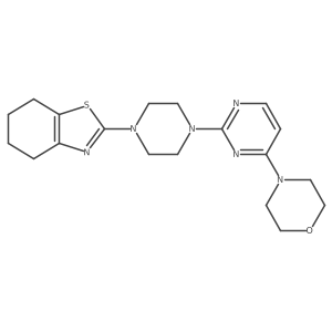 2-{4-[4-(Morpholin-4-yl)pyrimidin-2-yl]piperazin-1-yl}-4,5,6,7-tetrahydro-1,3-benzothiazole Structure