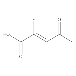 (Z)-2-Fluoro-4-oxopent-2-enoic acid结构式