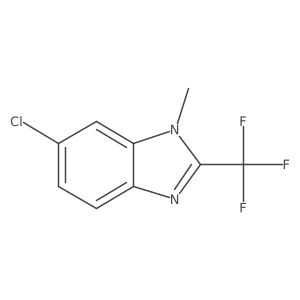 1-Methyl-2-(trifluoromethyl)-6-chloro-1H-benzimidazole Structure