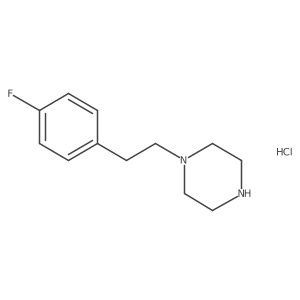 1-(4-Fluorophenethyl)piperazine hydrochloride Structure