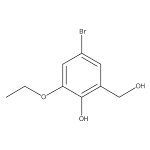 4-Bromo-2-ethoxy-6-(hydroxymethyl)phenol Structure