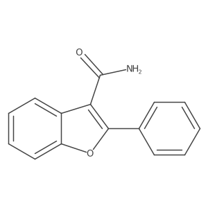 2-Phenylbenzofuran-3-carboxamide结构式