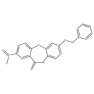 2-Nitro-7-(phenylmethoxy)dibenz[b,f][1,4]oxazepin-11(10H)-one Structure