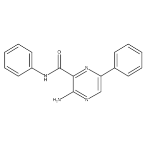 3-Amino-n,6-diphenylpyrazine-2-carboxamide Structure