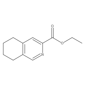 Ethyl 5,6,7,8-tetrahydro-3-isoquinolinecarboxylate结构式
