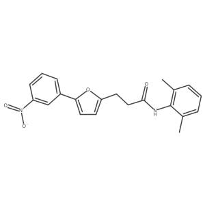 N-(2,6-Dimethylphenyl)-3-(5-(3-nitrophenyl)furan-2-yl)propanamide结构式