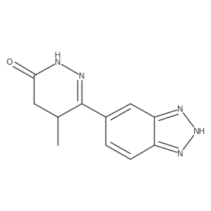 6-(1H-benzotriazol-6-yl)-4,5-dihydro-5-methyl-3(2h)-pyridazinone Structure
