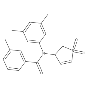 N-(3,5-dimethylphenyl)-N-(1,1-dioxido-2,3-dihydrothien-3-yl)-3-methylbenzamide Structure