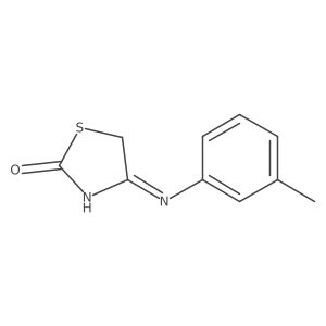 (Z)-4-(m-tolylimino)thiazolidin-2-one Structure