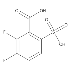 2,3-Difluoro-6-sulfobenzoic acid结构式
