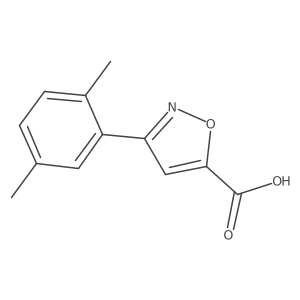3-(2,5-Dimethylphenyl)-1,2-oxazole-5-carboxylic acid结构式
