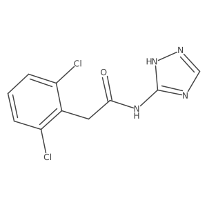2-(2,6-dichlorophenyl)-N-(4H-1,2,4-triazol-3-yl)acetamide Structure