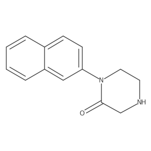 1-Naphthalen-2-YL-piperazin-2-one结构式
