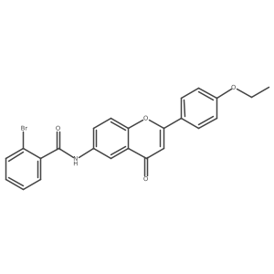 2-bromo-N-[2-(4-ethoxyphenyl)-4-oxo-4H-chromen-6-yl]benzamide Structure