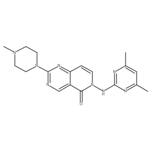 6-[(4,6-dimethyl-2-pyrimidinyl)amino]-2-(4-methylpiperazino)pyrido[4,3-d]pyrimidin-5(6H)-one Structure
