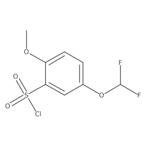 5-(Difluoromethoxy)-2-methoxybenzenesulfonyl chloride结构式