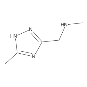 methyl[(3-methyl-1H-1,2,4-triazol-5-yl)methyl]amine Structure