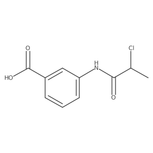3-(2-chloropropanoylamino)benzoic acid结构式