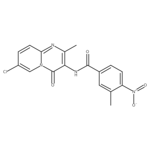 N-(7-chloro-2-methyl-4-oxo-4H-pyrido[1,2-a]pyrimidin-3-yl)-3-methyl-4-nitrobenzamide结构式