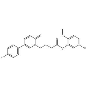 N-(5-chloro-2-methoxyphenyl)-4-(3-(4-fluorophenyl)-6-oxopyridazin-1(6H)-yl)butanamide Structure