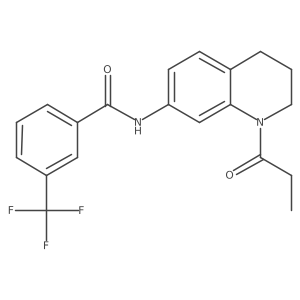 N-(1-propanoyl-1,2,3,4-tetrahydroquinolin-7-yl)-3-(trifluoromethyl)benzamide Structure