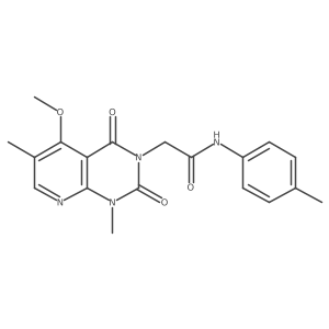 2-(5-methoxy-1,6-dimethyl-2,4-dioxo-1,2-dihydropyrido[2,3-d]pyrimidin-3(4H)-yl)-N-(p-tolyl)acetamide结构式