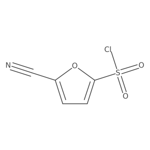 5-Cyanofuran-2-sulfonyl chloride结构式