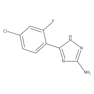 5-(4-Chloro-2-fluorophenyl)-4H-1,2,4-triazol-3-amine结构式