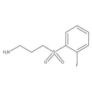 3-(2-Fluorobenzenesulfonyl)propan-1-amine Structure