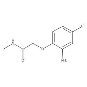 2-(2-amino-4-chlorophenoxy)-N-methylacetamide结构式