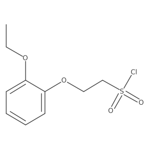 2-(2-Ethoxyphenoxy)ethane-1-sulfonyl chloride结构式