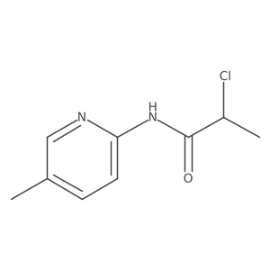 2-chloro-N-(5-methylpyridin-2-yl)propanamide结构式