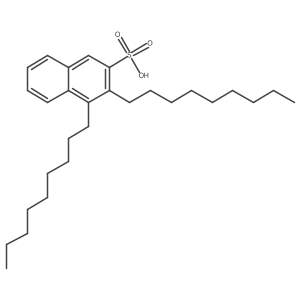 3,4-Dinonyl-2-naphthalenesulfonic acid结构式
