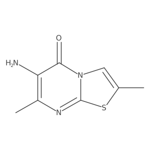 6-amino-2,7-dimethyl-5H-[1,3]thiazolo[3,2-a]pyrimidin-5-one结构式