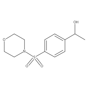 1-[4-(Morpholine-4-sulfonyl)phenyl]ethan-1-ol结构式