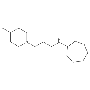 n-(3-(4-Methylpiperidin-1-yl)propyl)cycloheptanamine Structure