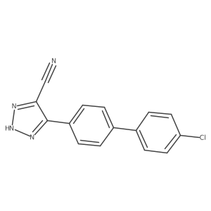4-(4'-Chloro[1,1'-biphenyl]-4-yl)-1H-1,2,3-triazole-5-carbonitrile Structure