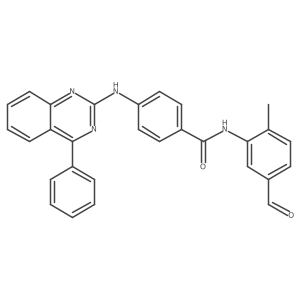 N-(5-formyl-2-methylphenyl)-4-[(4-phenylquinazolin-2-yl)amino]benzamide Structure