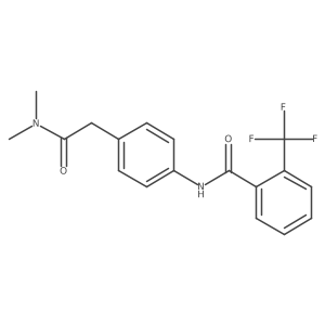 N-{4-[(dimethylcarbamoyl)methyl]phenyl}-2-(trifluoromethyl)benzamide Structure